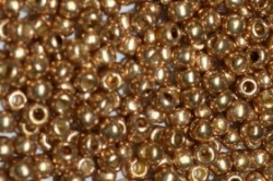 10 g TOHO Seed Beads 11/0 TR-11-PF592 - Permanent Finish - Galvanized Champagne (Golden Fleece) (A,C,D)