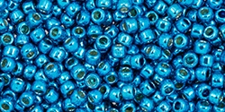 10 g TOHO Seed Beads 11/0 TR-11-PF583 - Permanent Finish - Galvanized Electric Blue (A,C,D)