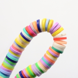 1 Strang Polyclay "Katsuki" Beads 6 mm - Mix 1
