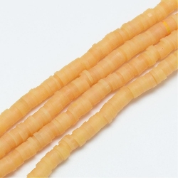 1 Strang Polyclay "Katsuki" Beads 6 mm - Wheat