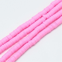 1 Strang Polyclay "Katsuki" Beads 6 mm - Pearl Pink