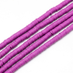1 Strang Polyclay "Katsuki" Beads 6 mm - Med Orchid
