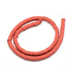 1 Strang Polyclay "Katsuki" Beads 6 mm - Coral