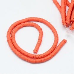 1 Strang Polyclay "Katsuki" Beads 6 mm - Tomato