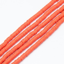 1 Strang Polyclay "Katsuki" Beads 6 mm - Tomato