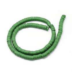 1 Strang Polyclay "Katsuki" Beads 6 mm - Sea Green