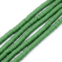 1 Strang Polyclay "Katsuki" Beads 6 mm - Sea Green