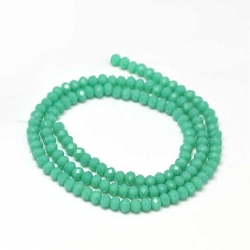 145 facetierte Rondelle 2*3mm Green Turquoise