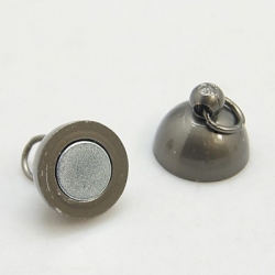 1 Kugel-Magnet-Verschluss Ø 10x17 mm Gunmetal