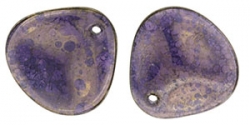 #15.00 25 Stck. Rose Petals 14*13mm -  Tanzanite - Moon Dust