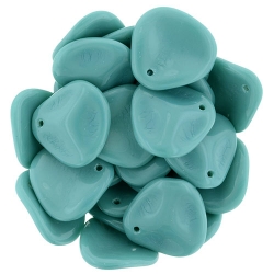 #17.00 25 Stck. Rose Petals 14*13mm - Persian Turquoise