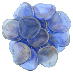 #20.05 25 Stck. Rose Petals 14*13mm - Halo - Ultramarine
