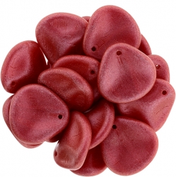 #19.00 25 Stck. Rose Petals 14*13mm - Metallic Suede - Guava