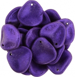 #12.00 25 Stck. Rose Petals 14*13mm - Opalescent Purple
