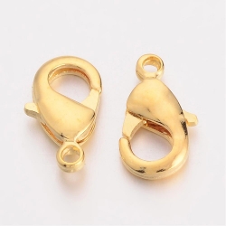 1 Stück Karabinerverschluss - 12 mm - goldfarben