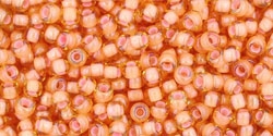10 g TOHO Seed Beads 11/0 TR-11-0301 - Inside-Color Straw Yellow Amber/Apricot Lined (E,F)