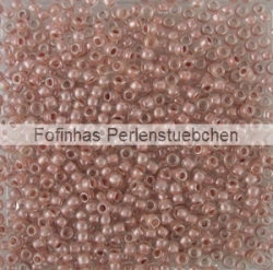10 g TOHO Seed Beads 11/0 TR-11-1067 - Inside-Color Crystal/Mauve Lined (E)