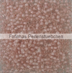 10 g TOHO Seed Beads 11/0 TR-11-1069 - Inside-Color Crystal/Med Mauve Lined (E)