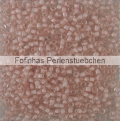 10 g TOHO Seed Beads 11/0 TR-11-1069 - Inside-Color Crystal/Med Mauve Lined (E)