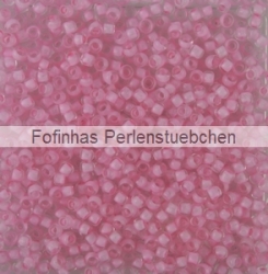 10 g TOHO Seed Beads 11/0 TR-11-0968 - Inside-Color Frosted Crystal/Rosaline Lined (E,F)