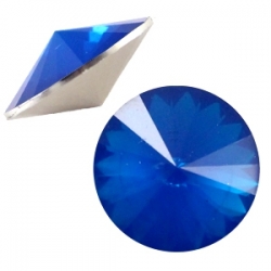 1 Stück Rivoli 12 mm (1122) - opal dk capri blue