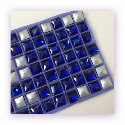 1 Glas-Square Princess Ø 12x12 mm - cobalt