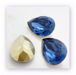 1 Resin Tear Stone, 18x25 mm - Montana Blue