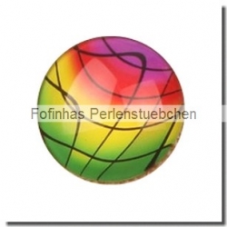 1 Stück Glascabochon Ø 25 mm Crystal mit Grafik verschiedene Varianten