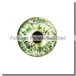 1 Stück Glascabochon Ø 30 mm Crystal mit Grafik "Auge" verschiedene Varianten