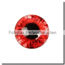 1 Stück Glascabochon Ø 30 mm Crystal mit Grafik "Auge" verschiedene Varianten
