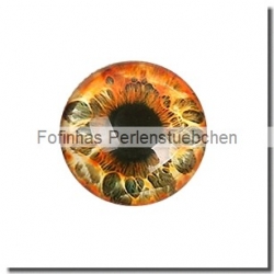1 Stück Glascabochon Ø 30 mm Crystal mit Grafik "Auge" verschiedene Varianten