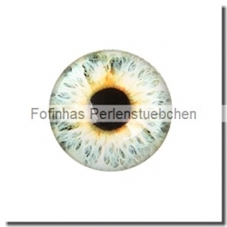 1 Stück Glascabochon Ø 30 mm Crystal mit Grafik "Auge" verschiedene Varianten