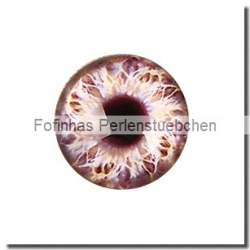 1 Stück Glascabochon Ø 30 mm Crystal mit Grafik "Auge" verschiedene Varianten