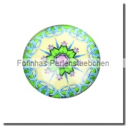 1 Stück Glascabochon Ø 40 mm Crystal mit Grafik verschiedene Varianten