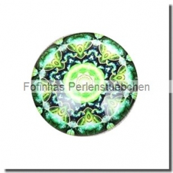 1 Stück Glascabochon Ø 40 mm Crystal mit Grafik verschiedene Varianten