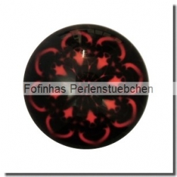 1 Stück Glascabochon Ø 25 mm Crystal mit Grafik verschiedene Varianten
