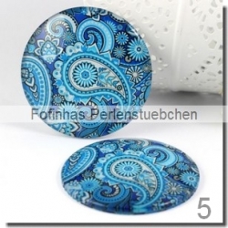 1 Stück Glascabochon Ø 58 mm Crystal mit Grafik verschiedene Varianten