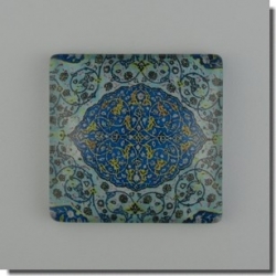 1 Stück Glascabochon Ø 25x25 mm Crystal mit Grafik verschiedene Varianten