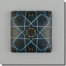 1 Stück Glascabochon Ø 25x25 mm Crystal mit Grafik verschiedene Varianten