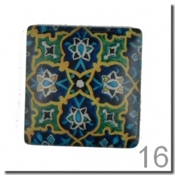 1 Stück Glascabochon Ø 25x25 mm Crystal mit Grafik verschiedene Varianten