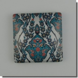 1 Stück Glascabochon Ø 25x25 mm Crystal mit Grafik verschiedene Varianten