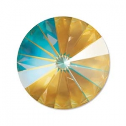 1 Swarovski Rivoli - 1122 Ø 14 mm - Crystal Ochre Delite