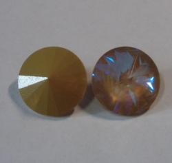 1 Swarovski Rivoli - 1122 Ø 14 mm - Crystal Ochre Delite