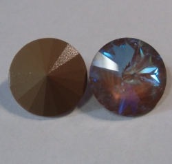 1 Swarovski Rivoli - 1122 Ø 12 mm - Crystal Cappucchino Delite