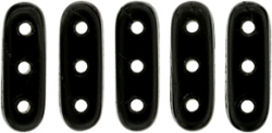 #02.00 - 25 Stück Beam Beads 3x10 mm - Jet