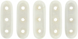 #03.00 - 25 Stück Beam Beads 3x10 mm - White Shimmer
