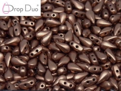 #00.04 - 25 Stück DropDuo Beads 3x6 mm - Vintage Copper