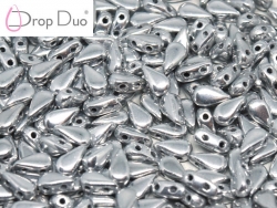 #02.10 - 25 Stück DropDuo Beads 3x6 mm - Chalk White Labrador Full