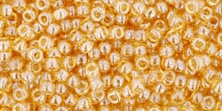 10 g TOHO Seed Beads 11/0 TR-11-0103 - Tr.-Lustered Lt. Topaz