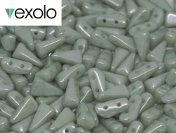 #01.03 - 25 Stück Vexolo Beads 5x8 mm - Alabaster Mint Luster